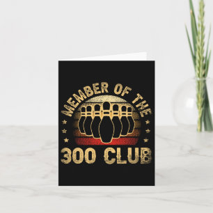 Tarjeta Miembro Del Club 300 Para Un Bowling