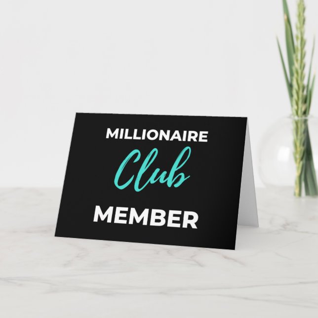 Tarjeta Miembro del Club Millionaire (Anverso)