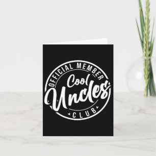 Tarjeta Miembro del Guay Uncles Club Vintage Fathers Day