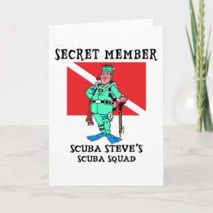 Tarjeta Miembro secreto SCUBA Steve