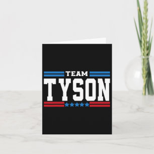 Tarjeta Miembro vitalicio de la familia del equipo Tyson A