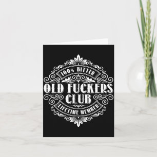 Tarjeta Miembro vitalicio del Funny Old Forers Club 100% A