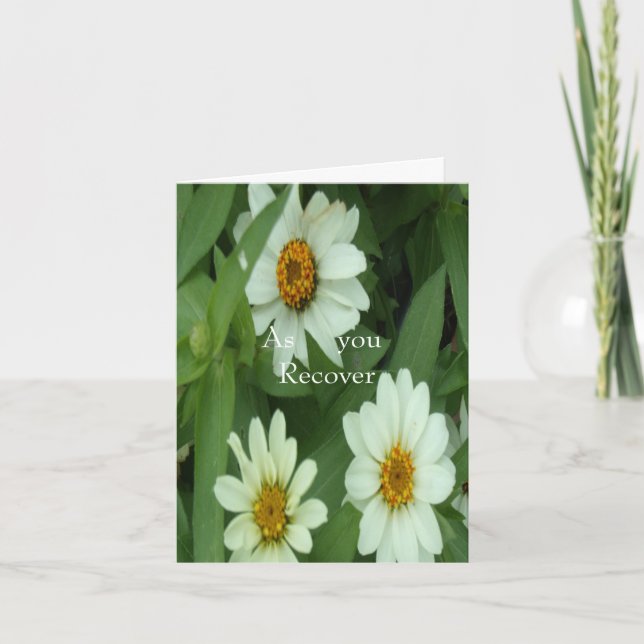 Tarjeta Mientras se recupera (Anverso)