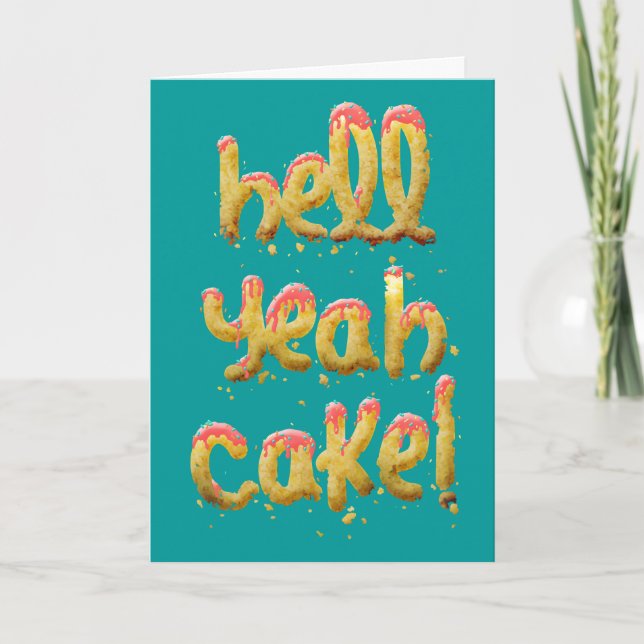 Tarjeta ¡Mierda, sí, Pastel! (Anverso)