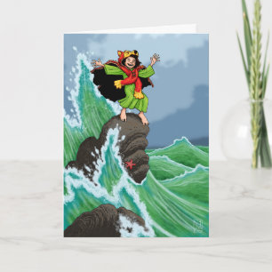 Tarjeta Mighty Nizz conduciendo las olas