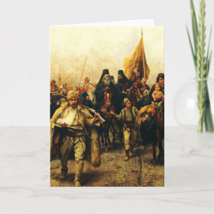Tarjeta Migración de los serbios por Paja Jovanovic Arte F