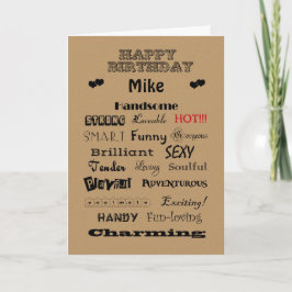 Tarjeta Mike Happy Birthday Worthday of Eraise