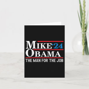 Tarjeta Mike Obama ‘24 Divertidas elecciones presidenciale