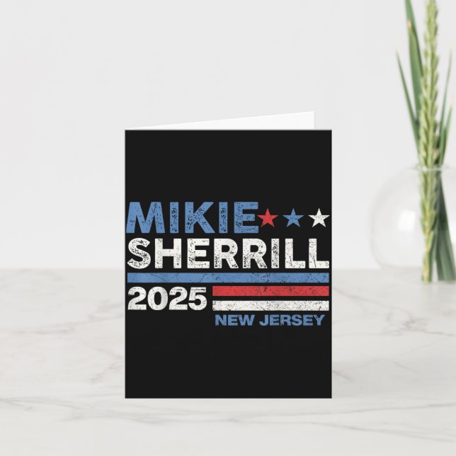 Tarjeta Mikie Sherrill New Jersey Governor 2025 Election D (Anverso)