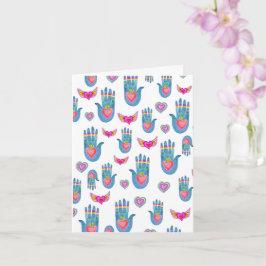 Tarjeta Milagros Flamantes Corazones Acuarela Cute Valenti