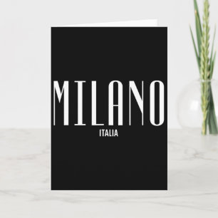 Tarjeta Milano Milán Italia Clic Diseñador Gráfico Moda S