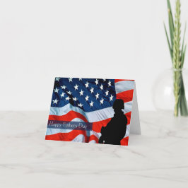 Tarjeta militar del Día del Padre