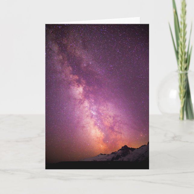 Tarjeta Milky Way | Over the Shoulder of Mt. Rainier (Anverso)