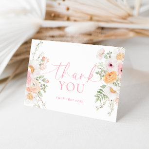 Tarjeta Millie Floral Bridal Shower Agradecimiento