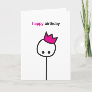 Tarjeta MIME - Cumpleaños / Corona