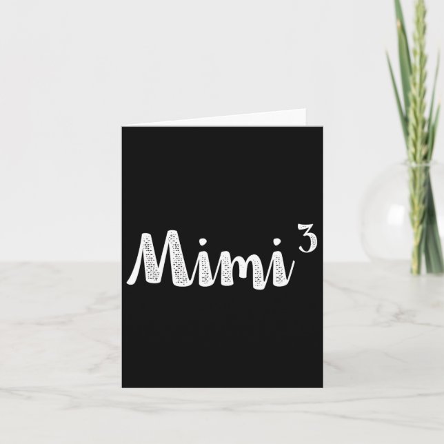 Tarjeta Mimi3 Mimi al Cubo por Tres Triplete 3ra Potencia  (Anverso)