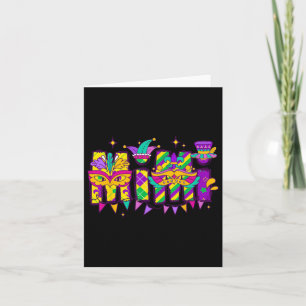 Tarjeta Mimi Bundle Mardi Gras Familia Feliz Mardi Gras