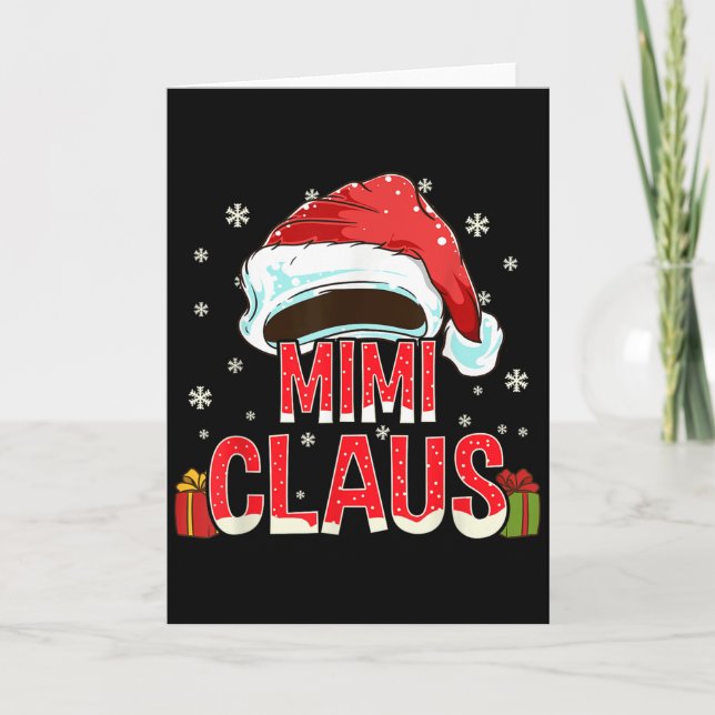 Tarjeta Mimi Claus Shirt Group Matching Family Christmas  (Anverso)