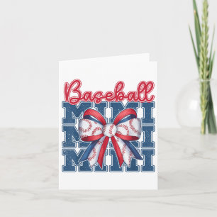 Tarjeta Mimi Coquette Bow Sport Mom Día de la Madre