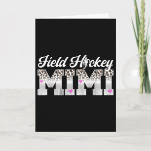 Tarjeta Mimi Hockey Sobre Césped Mimi Leopardo Mimi De Un