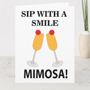 Tarjeta Mimosa Sip Con Sonrisa Mimosa