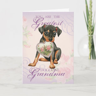 Tarjeta Min Pin Heart Mom