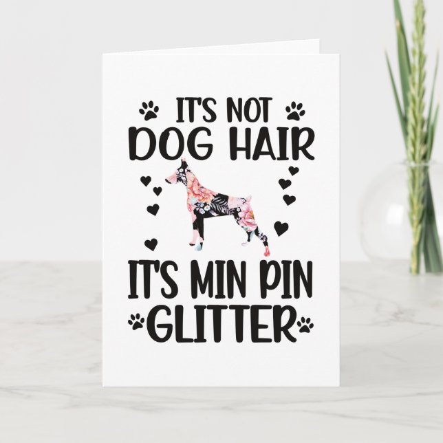 Tarjeta Mín Pin Lover Dueño Del Perro Mín Pinscher Mom (Anverso)