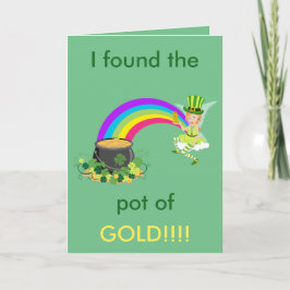 Tarjeta Mina de oro de St Patrick