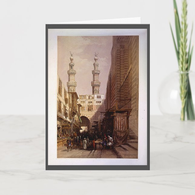 Tarjeta Minaretes y entrada de Metwaleys Roberts/Haghe Art (Anverso)