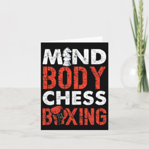 Tarjeta Mind Body Chess Boxing Pionate Spirit