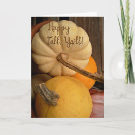 Tarjeta Mini Calabaza Blanca Y Acercamiento Amarillo De La