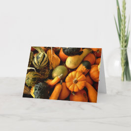 Tarjeta Mini Calabazas Y Gourds Variación Fall Foto 2