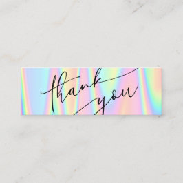 tarjeta mini de visita de agradecimiento en tonos 