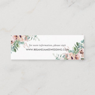 Tarjeta Mini del sitio web del Boda de vegetación