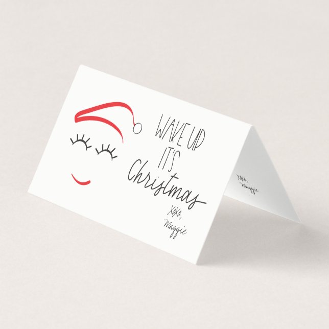 Tarjeta MINI - Despierta son latigazos de Navidades (Anverso)