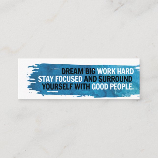 Tarjeta Mini Grande Dream con Remisión Corazón (Anverso)