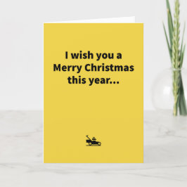Tarjeta Mini Mower - Feliz Navidad