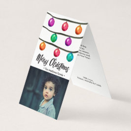 Tarjeta Mini Navidades de ornamentos acuáticos de fotos