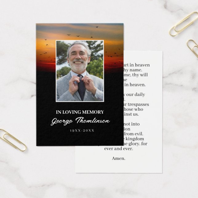 Tarjeta Mini Oración De Aves Al Amanecer (Oficina)