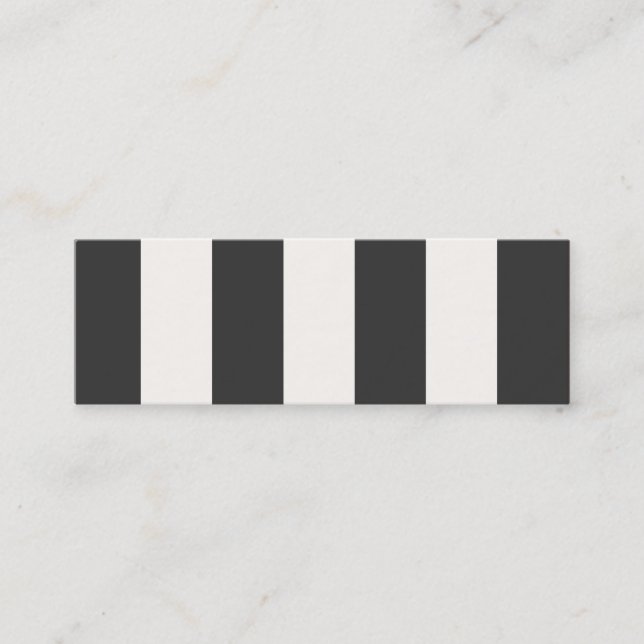 Tarjeta Mini perfil de bandas negras y blancas (Anverso)