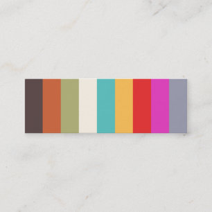 Tarjeta Mini Perfil de Rayas Coloridas