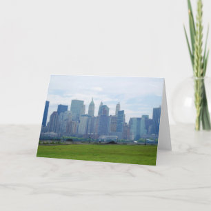 Tarjeta Mini Skyline (tarjeta de felicitación en blanco)