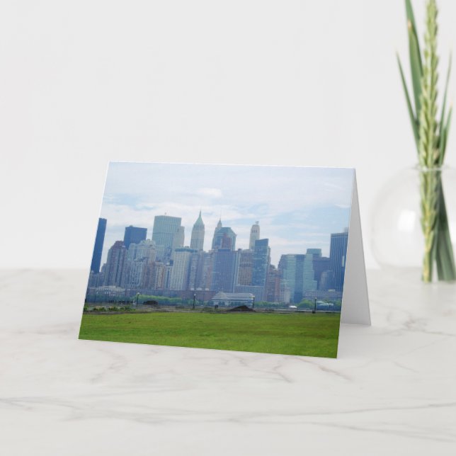Tarjeta Mini Skyline (tarjeta de felicitación en blanco) (Anverso)