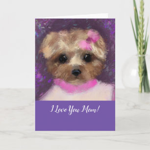 TARJETA MINI YORKIE POO