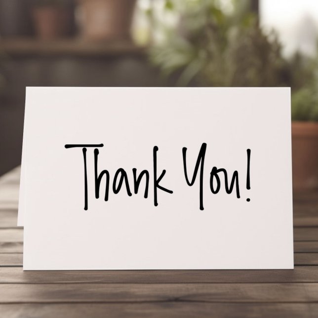 Tarjeta Minialista Moderna de Gracias (Business Thank You Cards)