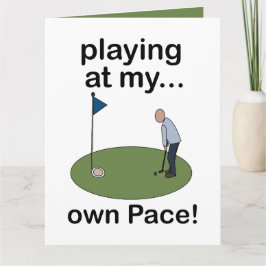 Tarjeta Minigolf Golf en Miniatura Jugando a mi Propio Rit