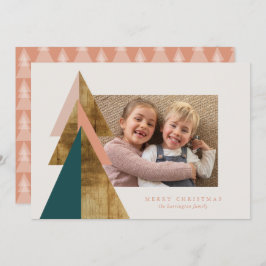 Tarjeta mínima de árbol de Navidad