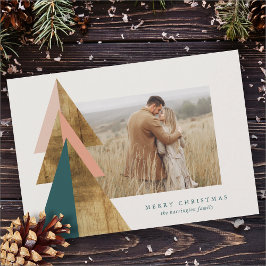 Tarjeta mínima de árbol de Navidad