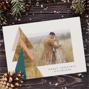 Tarjeta mínima de árbol de Navidad