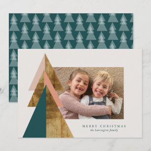 Tarjeta mínima de árbol de Navidad